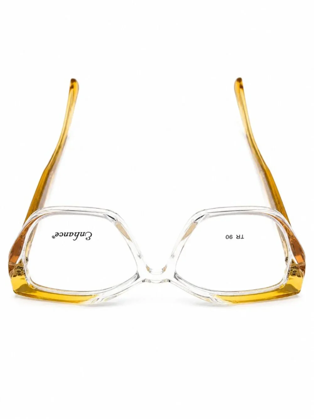 Enhance EN4488 Yellow Crystal 54-17-150 Eyeglass Frames